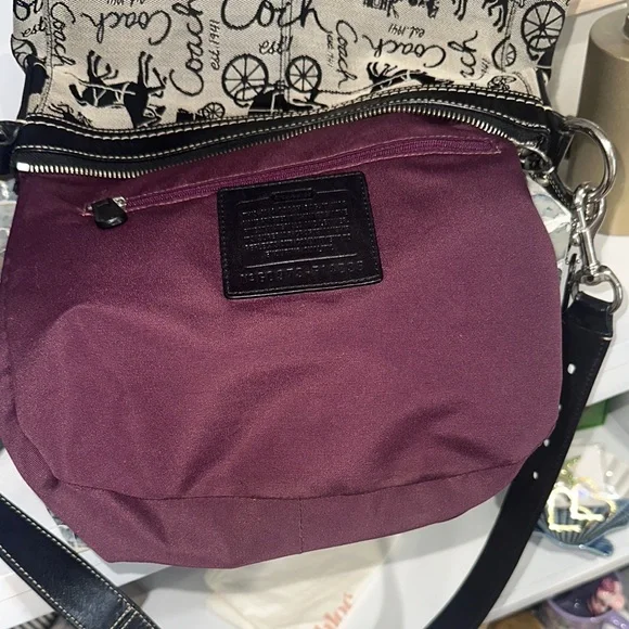 Coach black Monogram Black and Gray Crossbody Bag - Picture 8 of 9